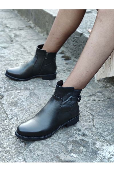 Burç Unisex Πλαϊνό φερμουάρ Πραγματικές μπότες μέχρι τον αστράγαλο - B2A