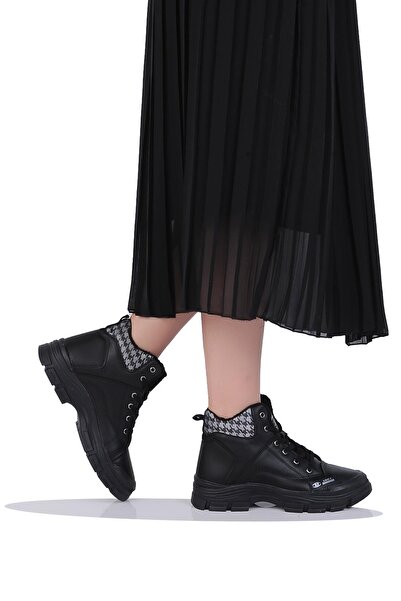 M.P. Mp 242-2245Zn Kadın Kürklü Kışlık Düz Bot