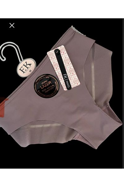 GCC İSTANBUL Laser Cut Women's Panties - Non-Marking, Comfortable Fit, Tulle Mink Back