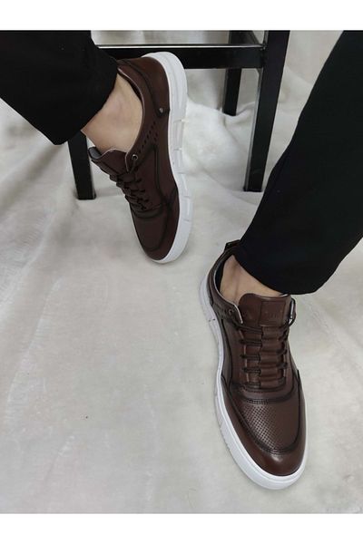 ÇİĞDEM KUNDURA Genuine Leather Crocus Men's Daily Shoes - Casual (HDYT1175)