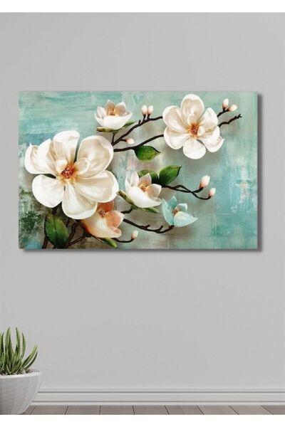 Pearl Flower Decorative Canvas Painting - Living Room Living Room Bedroom Entrance Wall Decor For Office