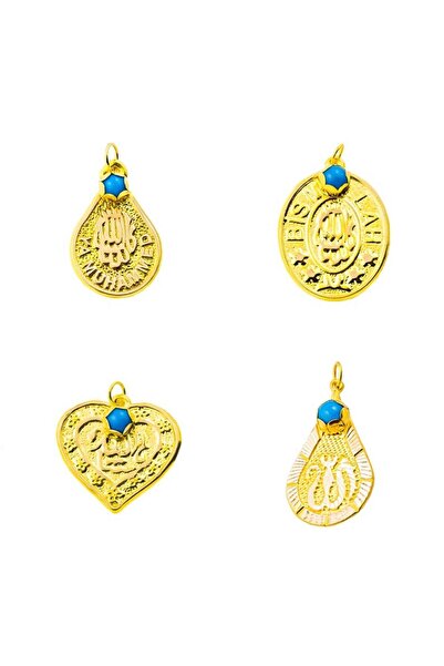 Bilezikci Mavi Boncuklu 14 Ayar Altın Maşallah