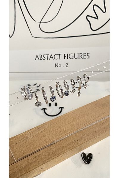 GAMZE Steel Vip Premium Earring Set Including Broke