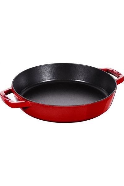 STAUB 26cm Double Handle Cast Iron Frying Pan Cherry - 405117270