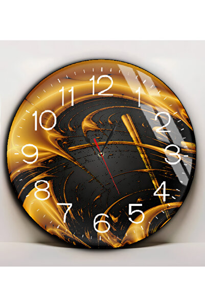 Harikabirev HARİKABİREV | PIECE DE STICLA (CEAS) NEGRĂ AUR Pictură abstractă ...