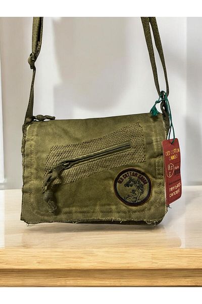 Old Cotton حقيبة كروس يومية صغيرة كاجوال للجنسين مقاس S 26x20 سم