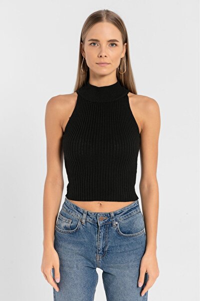 Miss Poem Sleeveless Slim Fit Knitwear