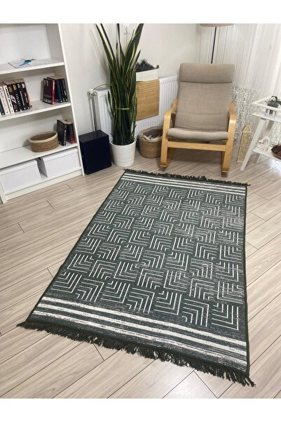 stay with love Kilim Çift Taraflı Kullanılabilir Makinede Yıkanabilir Modern ...