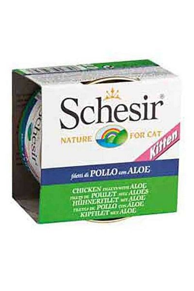 Schesir 85 Gr Kitten Canned - Kitten, Chicken and Aloevera Detailed