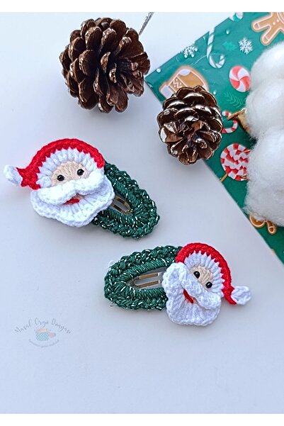 Masal Örgü Dünyası إكسسوارات الشعر المتخصصة من سلسلة سانتا كلوز المتلألئة (زو...