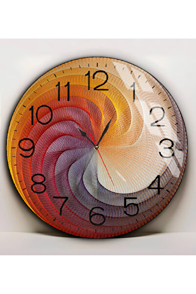 Harikabirev HARİKABİREV | TABLA SPIRALĂ MULTICOLORĂ DE STICLA (CEAS) INIMPUTĂ...