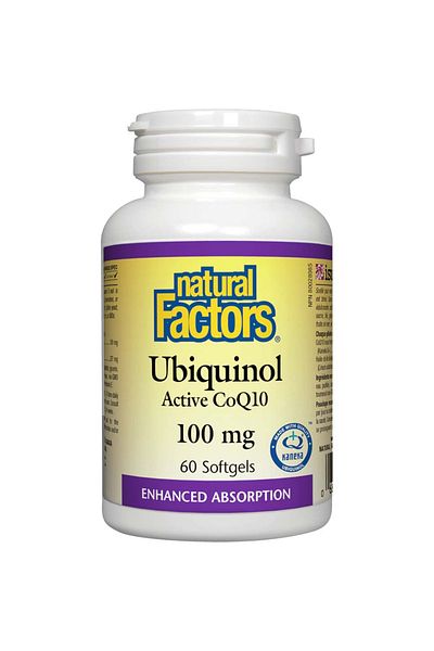 Natural Factors Ubiquinol Active CoQ10, 100 mg, 60 Softgels