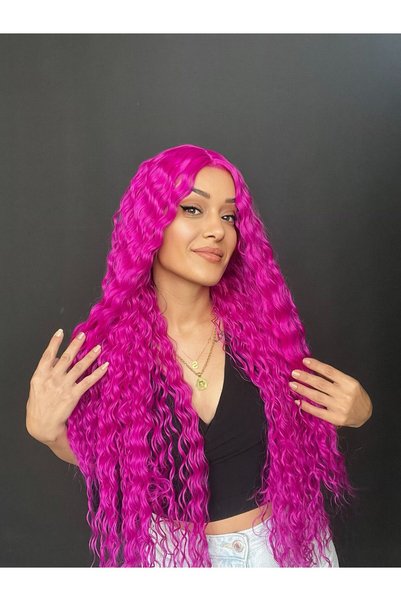 Suzan Peruk Renkli Peruk - Cosplay Peruk - Parti Perukları.Tül Medikal Perukt...