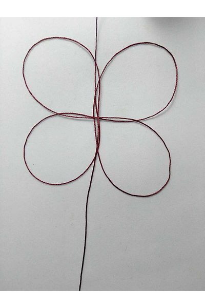 Eskişehir hobi sanat 50 Meters Claret Red Rosary String - 0.5 mm