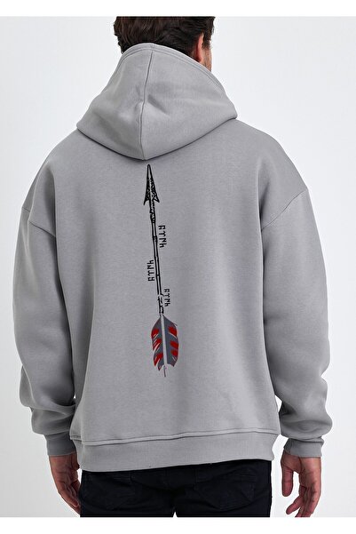 Uniquetex Φούτερ VEK με κουκούλα με βέλος - Oversize