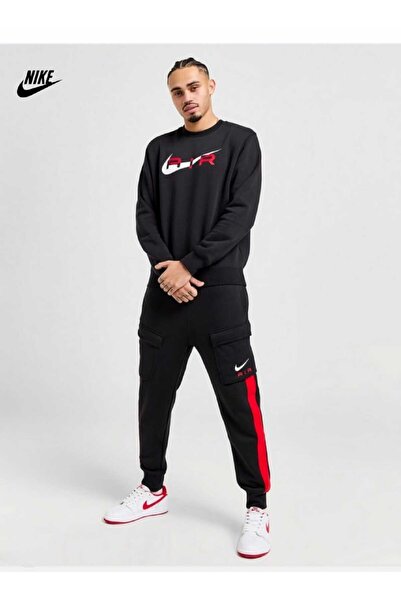 Nike Sportswear Air Fleece Pamuklu Şardonlu Cargo Erkek Eşofman Altı