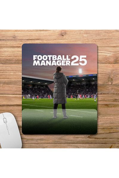 Pixxa لوحة ماوس Football Manager 25 مع مسند للمعصم موديل 1 - مستطيل