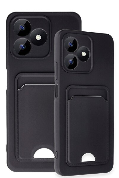 Rivor Realme C53 Uyumlu Kılıf Kamera Korumalı Kartlıklı Cüzdanlı Içi Kadife K...