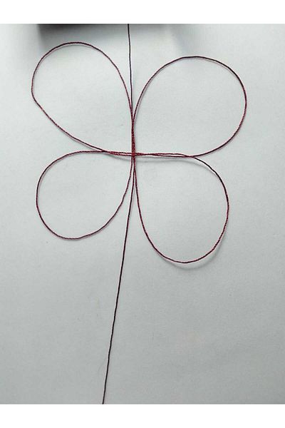 Eskişehir hobi sanat Burgundy Color Rosary Thread - 0.5 Mm, 100 Meters
