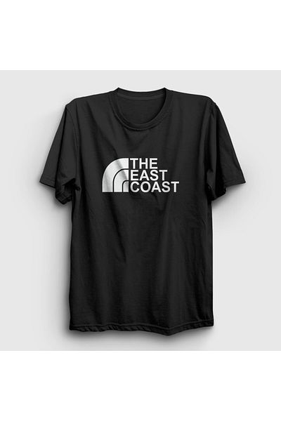 Presmono Unisex Μαύρο λογότυπο The East Coast T-Shirt 503441 ττ
