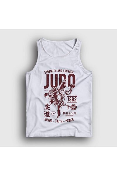 Presmono Unisex alb Kano Jigoro Ufc Mma Judo Singlet 502977 tt