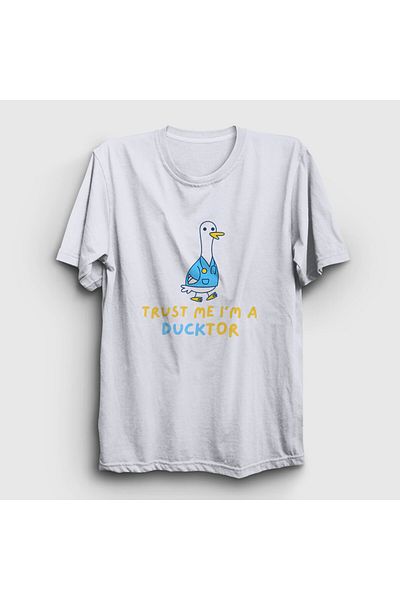 Presmono Μπλουζάκι Trust Me Ducktor White Unisex - 504588 ττ