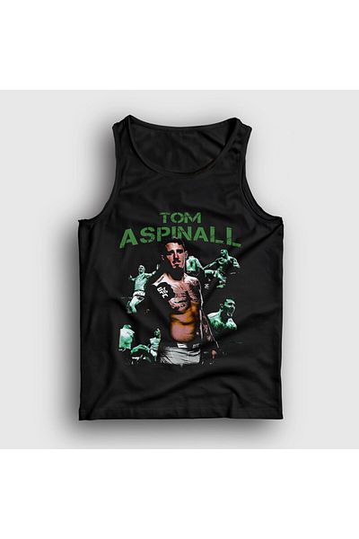 Presmono قميص رياضي أسود للجنسين من Tom Aspinall Ufc Mma للفنون القتالية 504441 تي تي