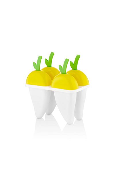 QLUX IDEAS Set of 4 Fruity and Shaped Ice Molds