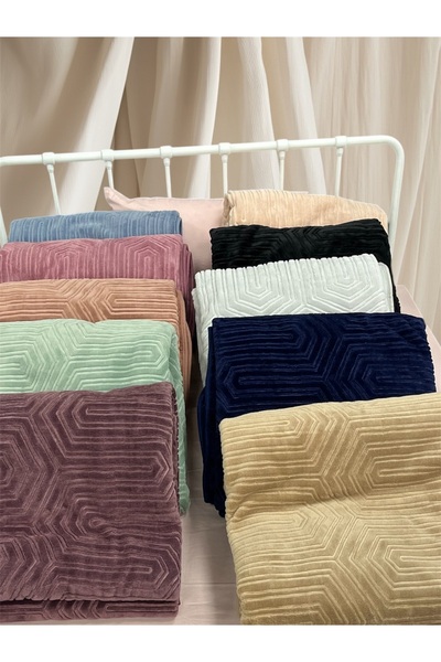 Özdilek Tek Kişilik Battaniye Kalın Embos Kahve