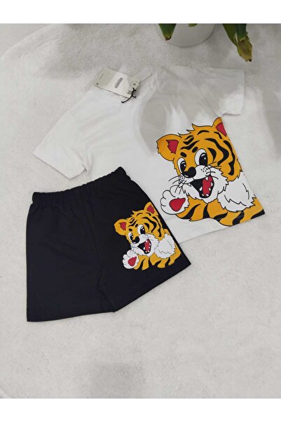 Store Tiger Printed Short-Sleeved Set