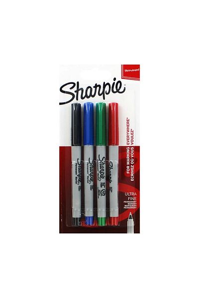 Sharpie SHARPIE835360 - Permanent Ultra Fine Thin Tip Set of 4