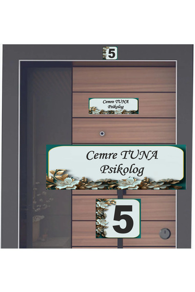 sıradışıhediyem set modern de plăcuțe de identificare pentru uși, de nouă gen...