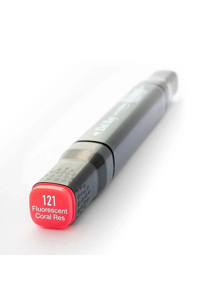 Del Rey F121 Model Twin Marker - Fluorescent Coral Red