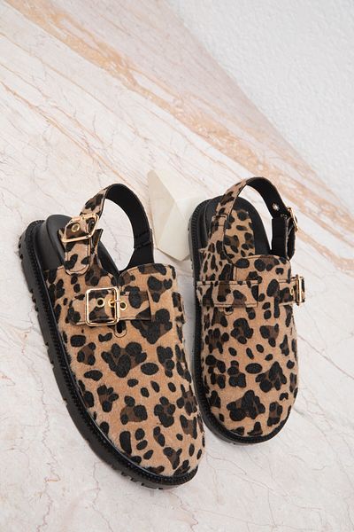 SOHO 19823 Model Leopard Patterned Women's Sandals