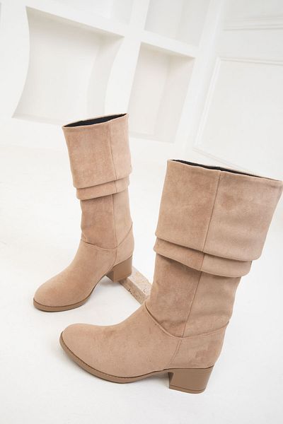 SOHO Damenstiefel aus Nerz-Wildleder – Modell 19831