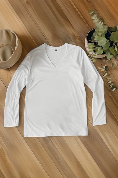 Trendyol Collection Βαμβακερό μπλουζάκι με λαιμόκοψη, Λευκό Slim FiT - TMNAW25TS00006
