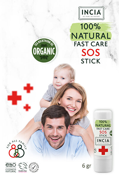 Incia %100 Doğal Sos Stick Anlık Yatıştırıcı Organik Yalancı İğde Hızlı Koruma Bitkisel 6 G