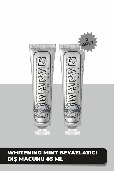 Marvis Whitening Mint Beyazlatıcı Diş Macunu 85 ML x 2 Adet Avantajlı Paket
