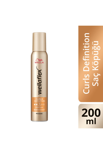 Wella Wellaflex Curls Definition Bukle Belirginleştirici Saç Köpüğü Strong Hold - 200 ml