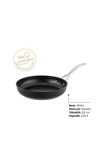 Nehir Titanium Black 26 cm Pan