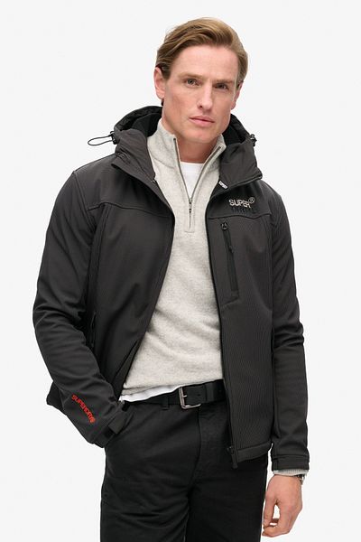 SUPERDRY Softshell Ripstop Kapuzen-Trekkermantel