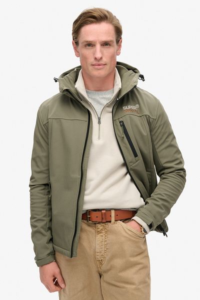 SUPERDRY Softshell Ripstop Kapuzen-Trekkermantel