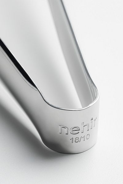 Nehir Long Stainless Steel Grill Tongs (33 cm)