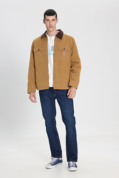 Lee Regular Fit Normal Kesim %100 Pamuk Kadife Detaylı Taba Ceket