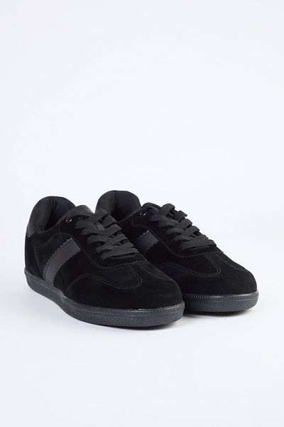 TRENDYOL SHOES Pánská sportovní obuv - Černá šněrovací Takaw25sn00020