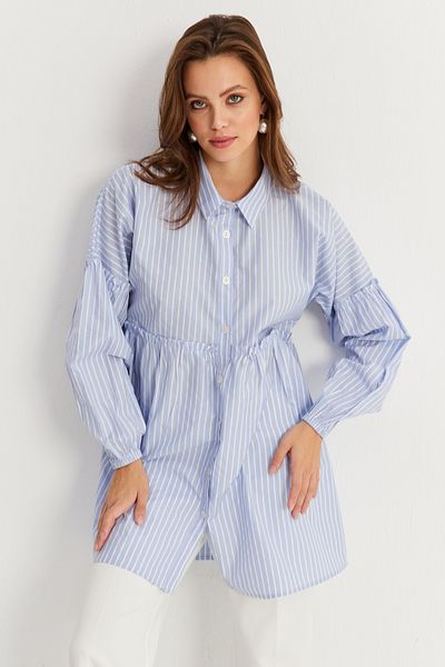 Cool & Modest Cămașă tunică albastră - Femei MASF12