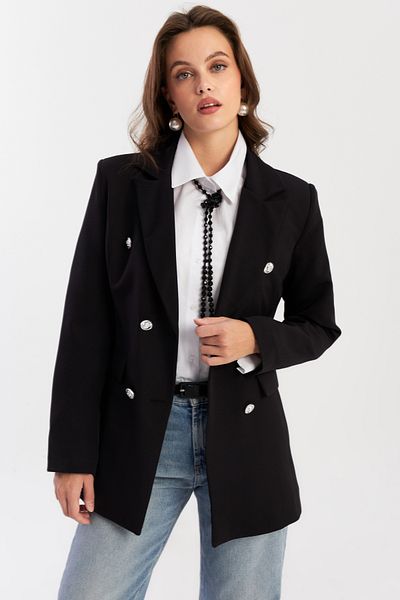 Cool & Modest Dámská černá bunda Muf201 - spodní a horní podšívka