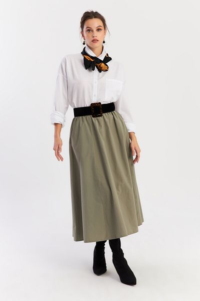 Cool & Modest Mintfarbener Glockenrock für Damen – ELA3951