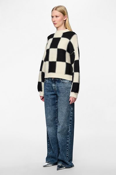 PIECES Pulovr Fem Knit Pre50/Pc44/Wo5/Nyl1