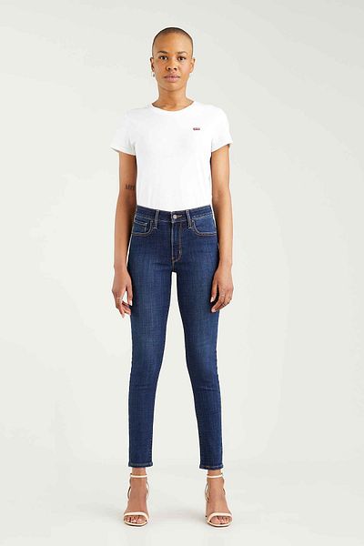 Levi's Model 739 - Černé úzké džíny s vysokým pasem